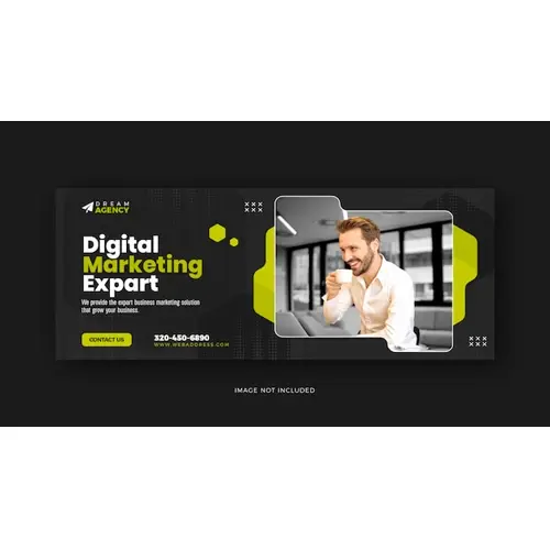 Digital marketing social media Facebook cover and web template design