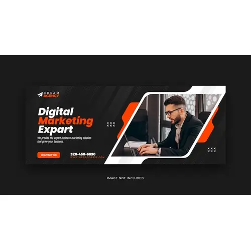 Digital marketing social media Facebook cover and web template design