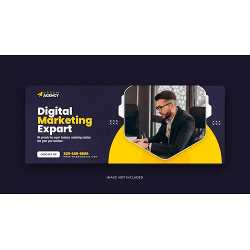 Digital marketing social media Facebook cover and web template design