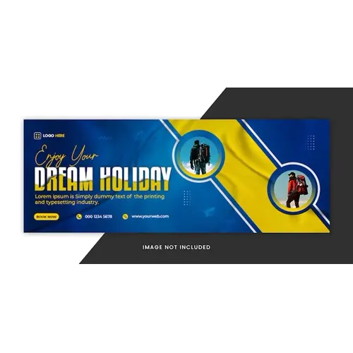 Dream Holiday Travel Facebook Cover Template