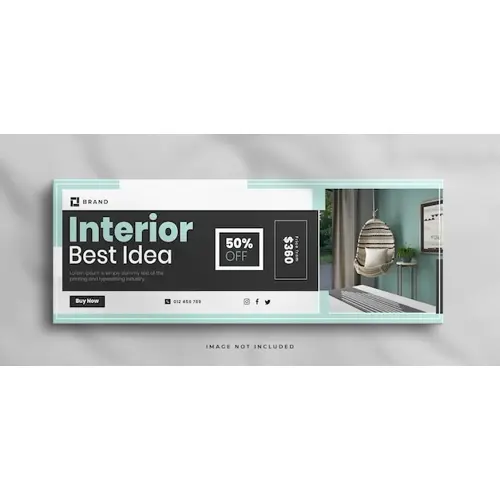 Dream modern Interior home for sale real estate facebook cover template