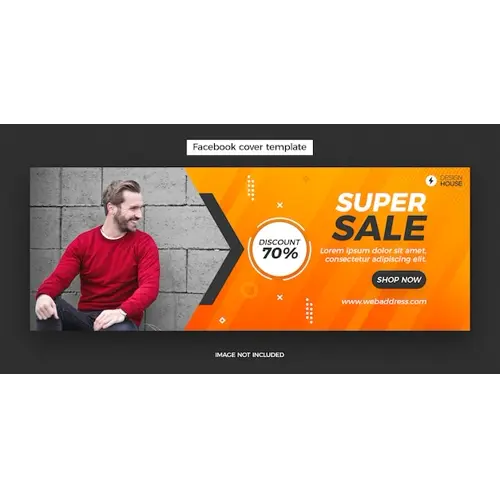 Dynamic super sale facebook cover post banner