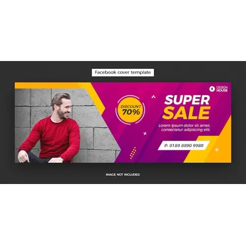 Dynamic super sale facebook cover post banner