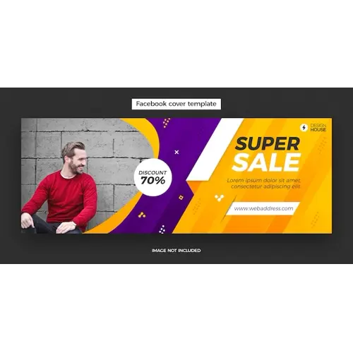 Dynamic super sale facebook cover post banner