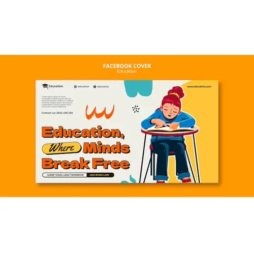 Educational offer facebook cover template