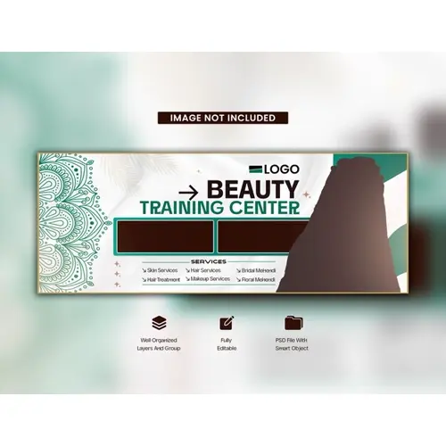 Elegant Beauty Salon Facebook Cover Salon Banner Design