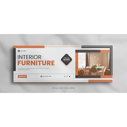Elegant Interior home for sale real estate facebook cover banner