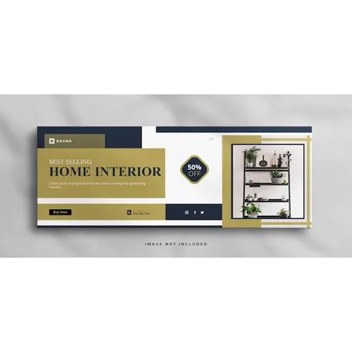 Elegant Interior home for sale real estate facebook cover banner