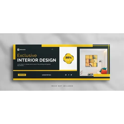 Elegant Interior home for sale real estate facebook cover banner