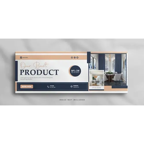 Elegant Interior home for sale real estate facebook cover banner
