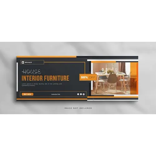 Elegant Interior home for sale real estate facebook cover banner