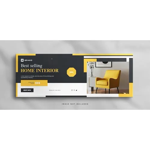Elegant Interior home for sale real estate facebook cover banner