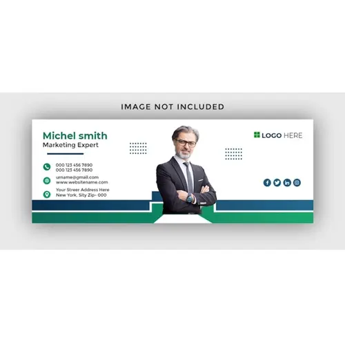 Email signature facebook banner design