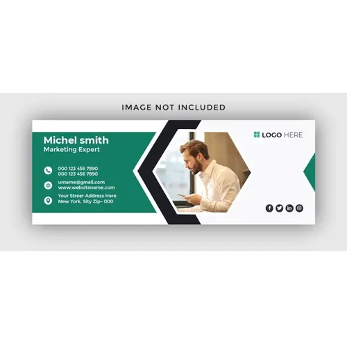 Email signature facebook banner design