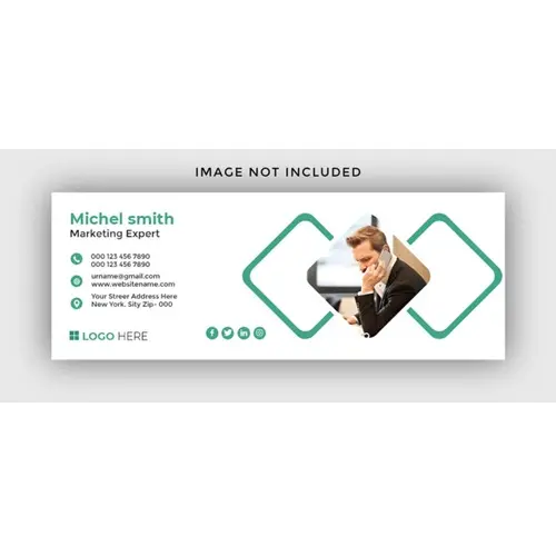 Email signature facebook banner design