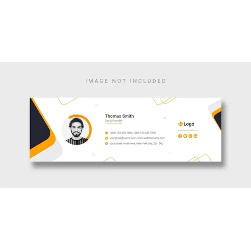Email signature template design or Facebook cover template