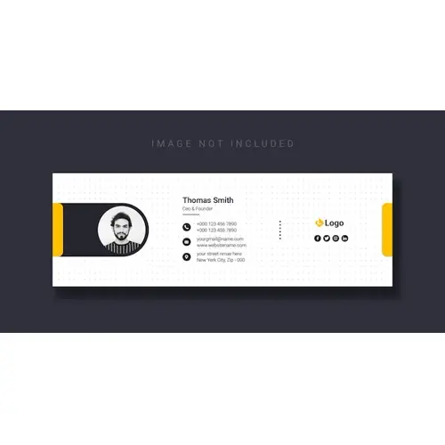 Email signature template design or Facebook cover template