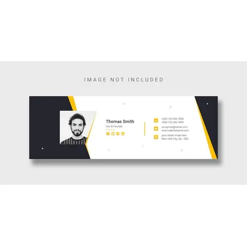Email signature template design or Facebook cover template
