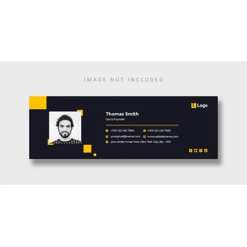 Email signature template design or Facebook cover template