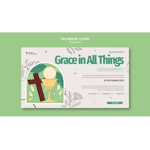 Evangelist facebook cover template design