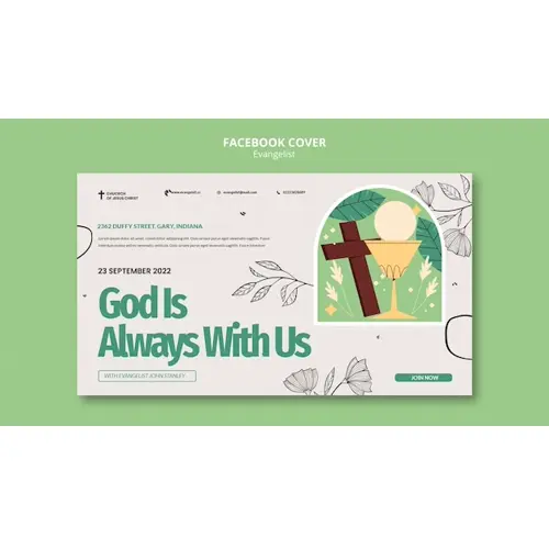 Evangelist facebook cover template design