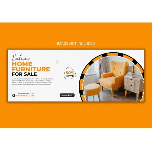 Exclusive home furniture social media facebook cover template