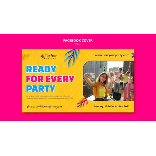 Exotic party entertainment facebook cover template