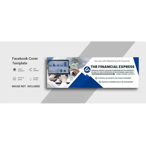Facebook banner tamplate design with photo or professional business banner facebook tamplate