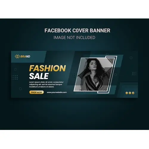 Facebook Cover banner social media post for fashion sale promotion