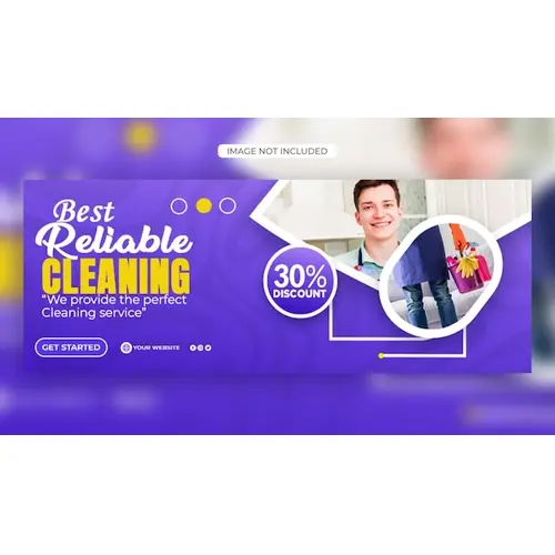 Facebook cover design for cleaning services business