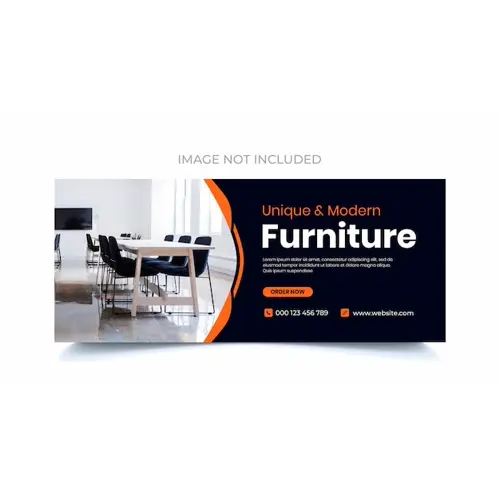 Facebook cover design for furniture company