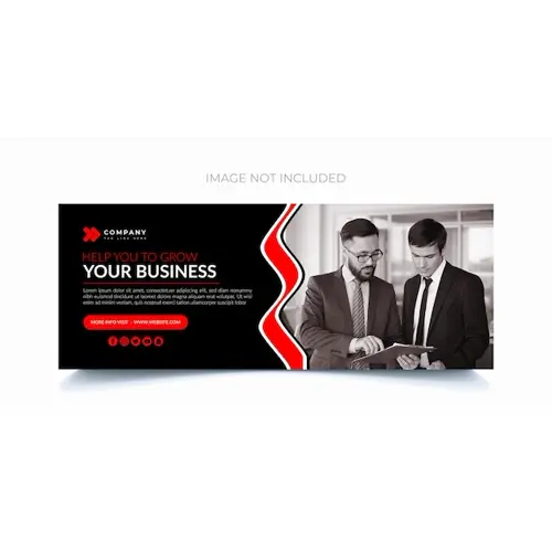 Facebook cover photo design for corporate company Created for Only freepik