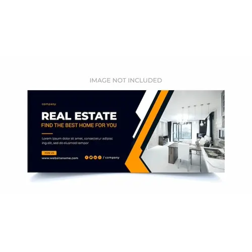 Facebook Cover Photo Real Estate PSD Template Design