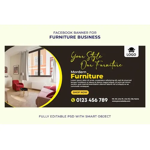 Facebook Cover Template Design for Furniture House