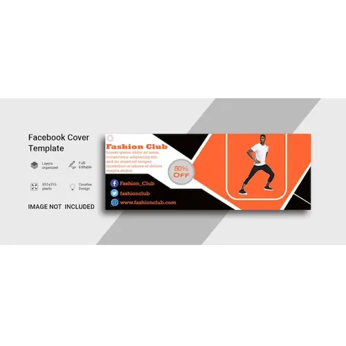 Facebook cover template