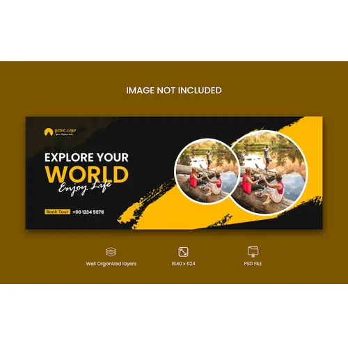Facebook cover for travel business