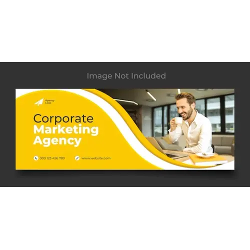 Facebook cover and web banner corporate marketing agency template