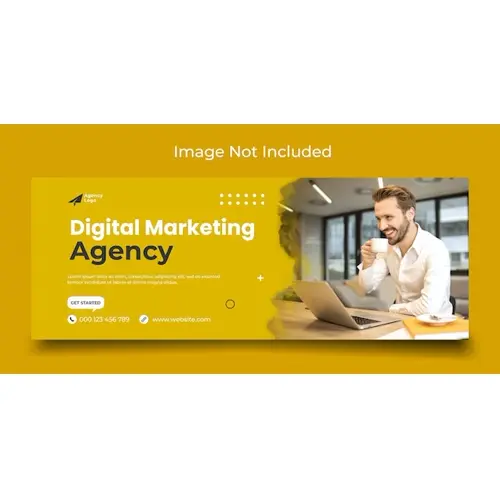 Facebook cover and web banner digital marketing agency template