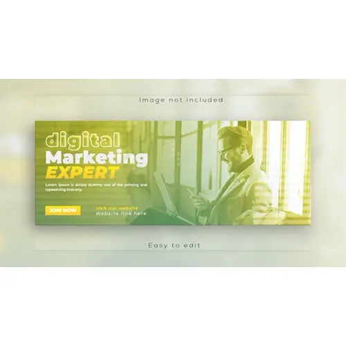 Facebook or other social media covers and online live webinar business conference web banner design