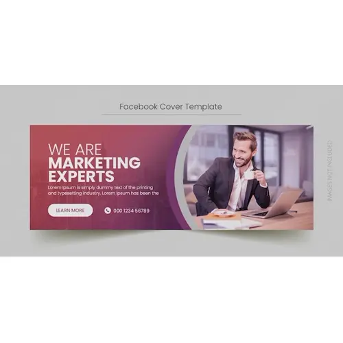 Facebook timeline cover and web banner template