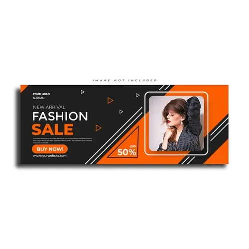 Fashion and Beauty social media or facebook cover template design