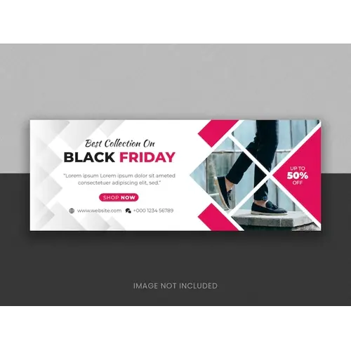 Fashion brand product sale facebook cover banner