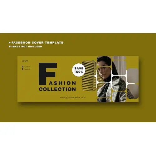 Fashion collection facebook cover template