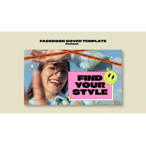 Fashion collection facebook cover template