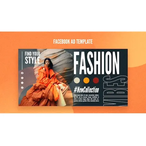 Fashion collection facebook  template