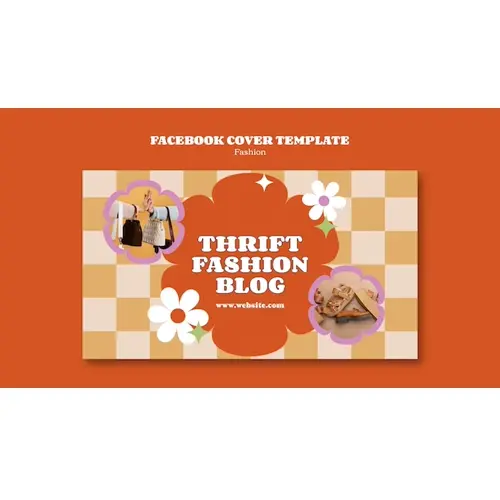 Fashion event facebook cover template