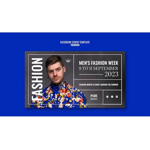 Fashion event facebook cover template