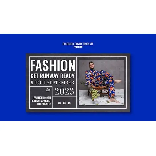 Fashion event facebook cover template