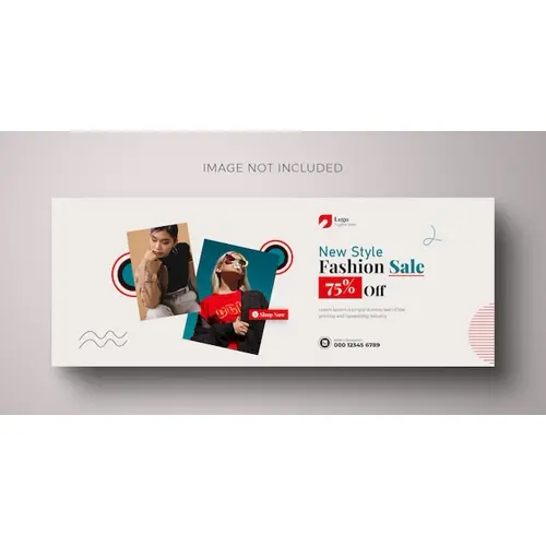 Fashion Facebook cover fashion sale and fashion sale social media ads collection design