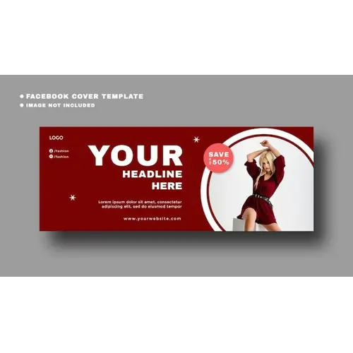 Fashion facebook cover template
